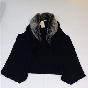 Faux-Fur Black Vest